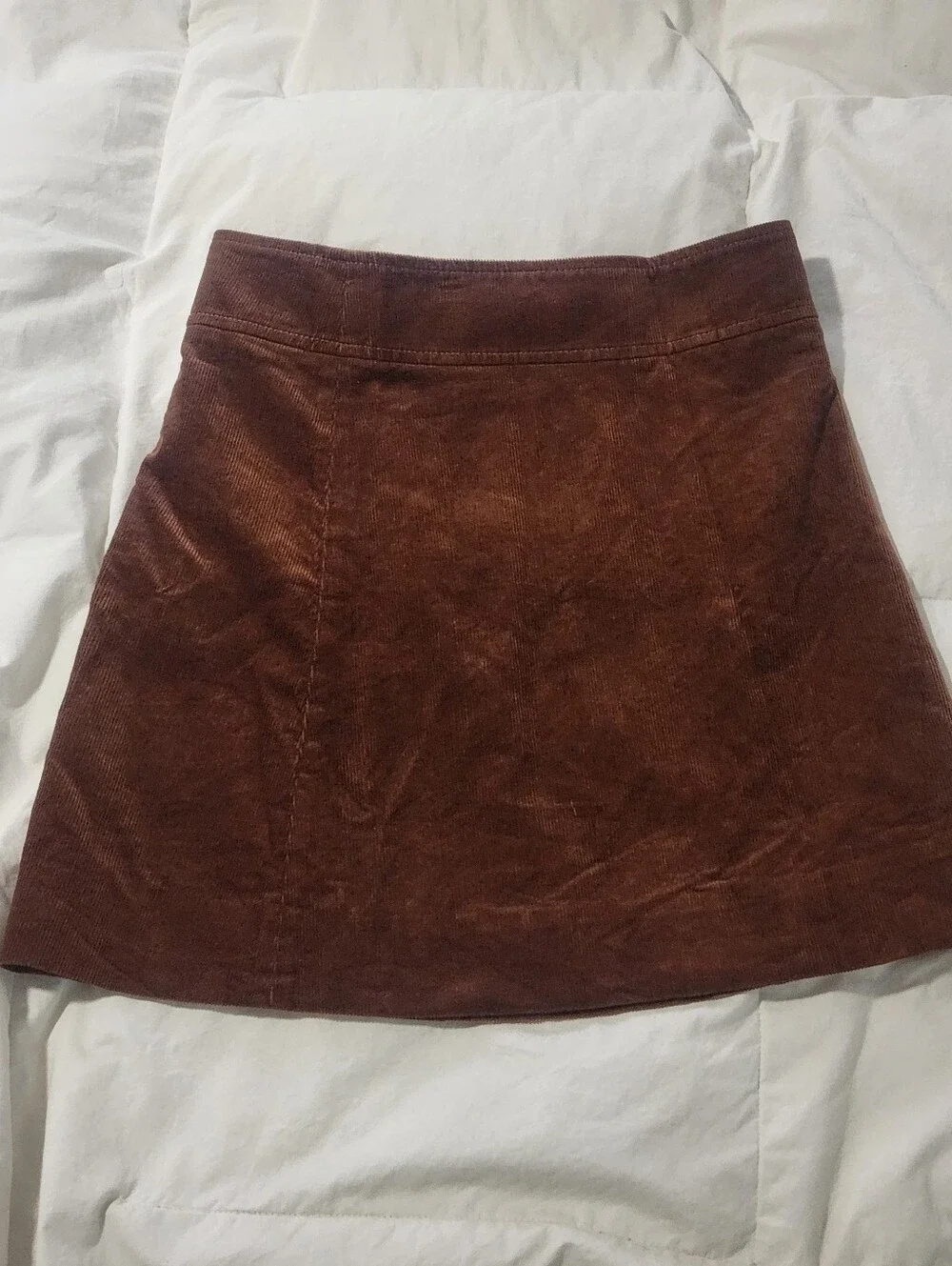 J Crew Brown Corduroy Mini Skirt Size 2